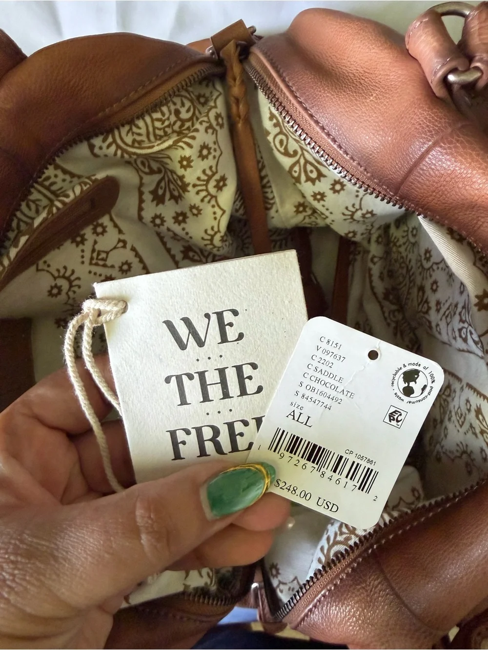 Free people Emerson tote in saddle - Picture 4 of 8